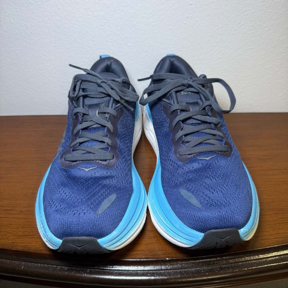 HOKA Bondi 8 Men's Running Shoes - Outer Space/All Aboard Men’s US 8D - Picture 3 of 11